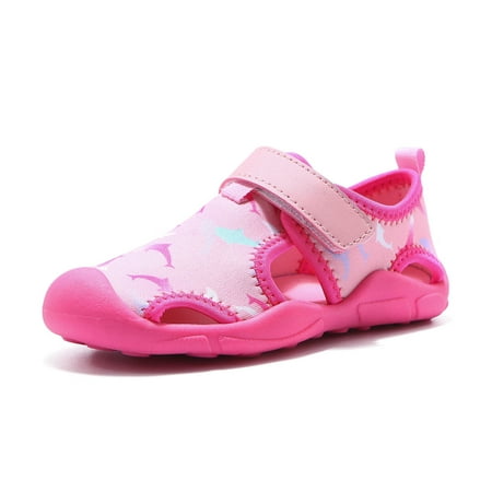 

〖Roliyen〗Girls Sandals Closed-Toed Girls Water Beach Baby Sandals Sandals Kids Boys Shoes Baby Shoes