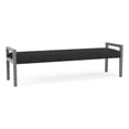 thumbnail image 1 of Pemberly Row Waiting Reception 3 Seat Bench Wood Frame in Gray, 1 of 5