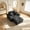 Grey, variant on AUU 47" Oversized Sofa Chair and a Half, Deep Seat & Movable 2-Layer Ottoman Set, Cloud Sofa Bed with Chaise, 1-Seater Modular Sleeper Couch for Living Room, No Assembly, Teddy-Fleece
