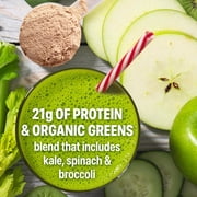 Orgain Organic Vegan 21g Protein & Greens Powder, Plant Based, Non-GMO, Chocolate 1.94lb
