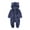 Blue, variant on Splozh Newborn Baby Winter Snowsuit Bear Outfit Fleece Warm Jumpsuit Romper Hooded Clothes for Infant Girls Boys Baby Boy Newborn Clothes,Blue,3-6 Months