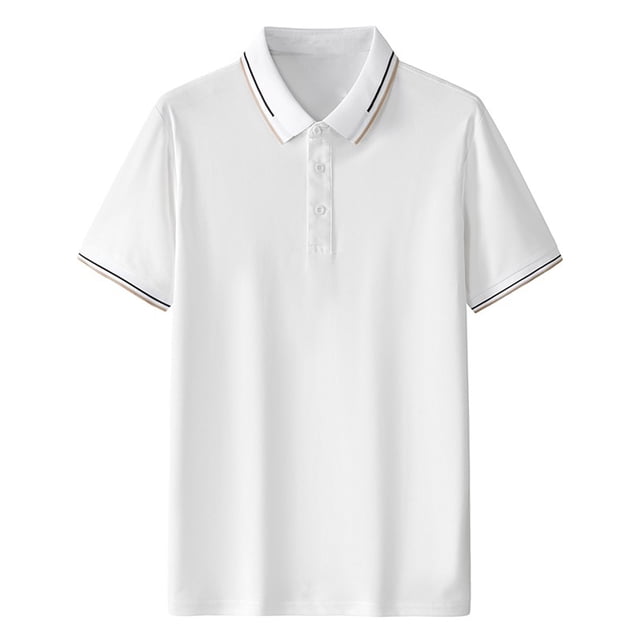 pstuiky camisetas de hombre, Camisa informal de manga corta con cuello vuelto, cómoda y lisa, para hombre ropa de hombre l