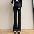 thumbnail image 2 of Bixock Maternity Pants,Womens Over The Belly Pants,Pregnant Women Wear Oversized High Waisted Support Pants The Outside While Pregnant Women Wear Leggings, 2 of 3