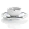 thumbnail image 2 of Elama Fine Marble 16 Piece Stoneware Dinnerware Set in Blue and White, 2 of 7