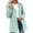 Mint Green, variant on Women's Lightweight Waterproof Hiking Windbreaker Jacket with Hood, Striped Pockets & Lined Anorak Coat for Trekking, Travel, and Outdoor Rain Protection