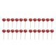 thumbnail image 3 of Matsuzay 12 piezas de flores artificiales ramo falso hogar jardín rama única interior al aire libre negocios autoensamblaje fiesta rosa roja Rosa roja 2Conjunto, 3 of 6
