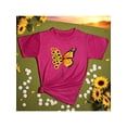 thumbnail image 2 of Blusa con Estampado de Mariposa y Girasoles – Diseño Único y Significativo Color Fucsia Talla Mediana Marca Emil SaEs, 2 of 4