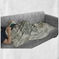 thumbnail image 6 of Retro Soft Flannel Fleece Throw Blanket, Analogue Jumbled Mess of Old Music Cassette Tape Print, Cozy Plush for Indoor and Outdoor Use, 50" x 70", Eggshell Dark Eggshell, by Ambesonne, 6 of 6