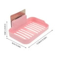 thumbnail image 6 of WEUVEB 2Pcs Adhesive Shower Soap Holder with Dual Soap Box for Rv Bathroom, 6 of 9