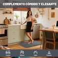 thumbnail image 2 of LENGSIDA Tapete para Cocina, Alfombra de Cocina Antifatiga, 44 x 71 cm, Antideslizante, Alfombrillas Impermeable, para Piso Interior, Casa, Oficina, Gris, 2 of 7