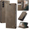 thumbnail image 1 of Funda tipo cartera para Samsung Galaxy S23 Plus, de piel, con tarjetero, soporte, cierre magnético y protección RFID de TPU a prueba de golpes, compatible con el S23 Plus, 1 of 8