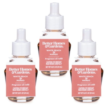 Better Homes & Gardens Aroma Accents Oil Refill 24 mL (3-Pack), White Peach Mango