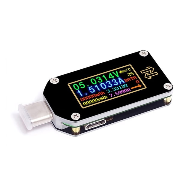 TC66/TC66C Type-C PD Trigger USB-C Voltmeter Ammeter Voltage Current Meter Multimeter PD Charger Battery USB Tester ,Live Data