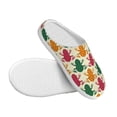 thumbnail image 3 of Disketp Colorful Frogs Women's Men's Slippers Plush Slip-On House Slipper for Winter Indoor Soft Cushion Non-slip Fluffy Slides Slippers-35/36, 3 of 7