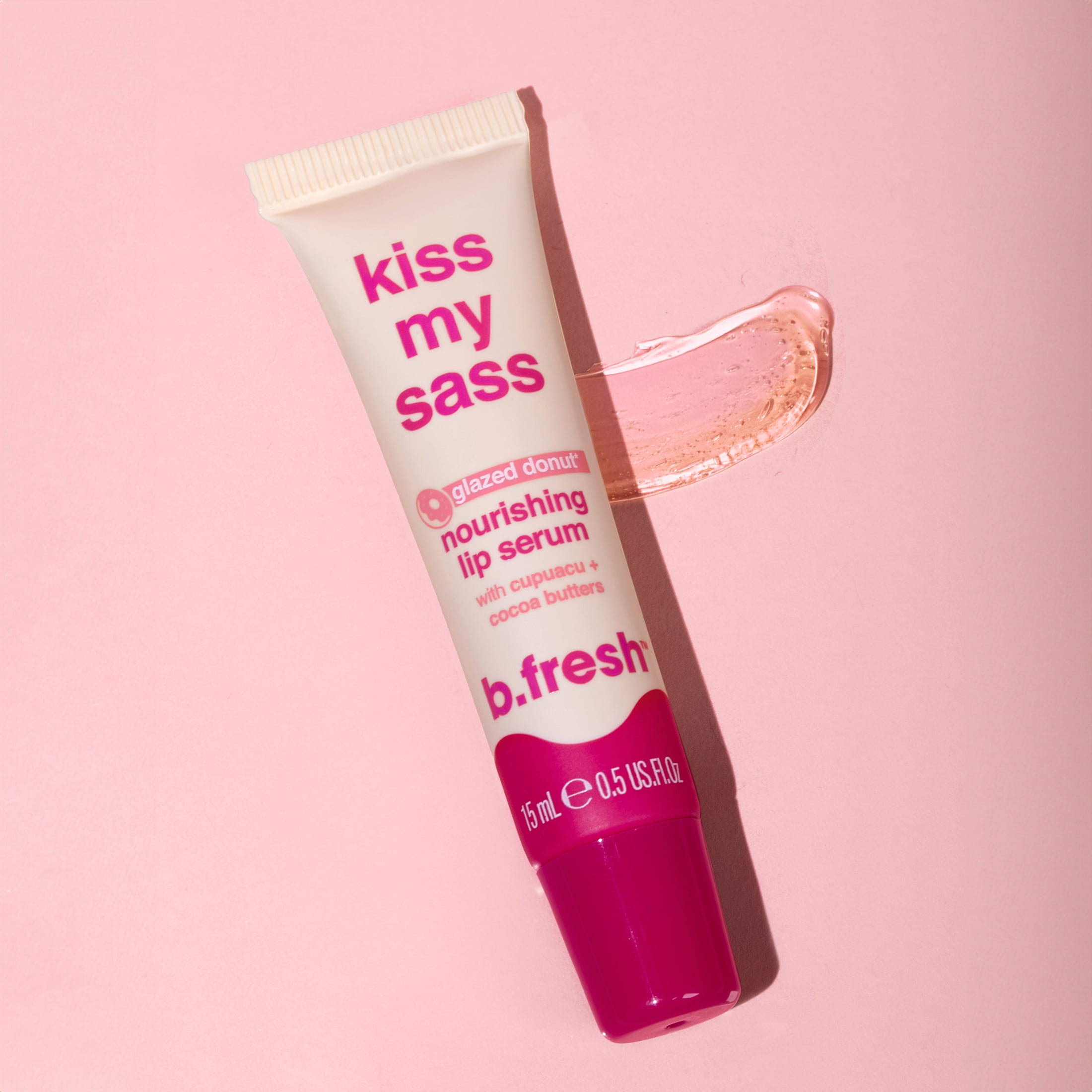 B.Fresh Kiss My Sass - Glazed Donut Nourishing Lip Serum, 0.5 fl oz