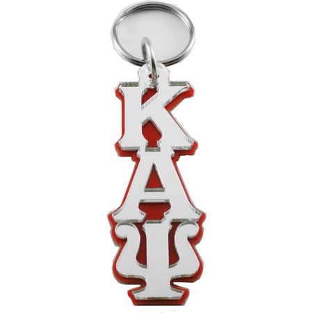 Kappa Alpha Psi Paddle - Kappa Alpha Psi Large Letter Mirror Keychain [Red/Silver - 3.5