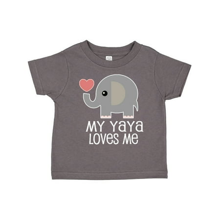 

Inktastic My Yaya Loves Me Grandchild Gift Toddler Boy or Toddler Girl T-Shirt