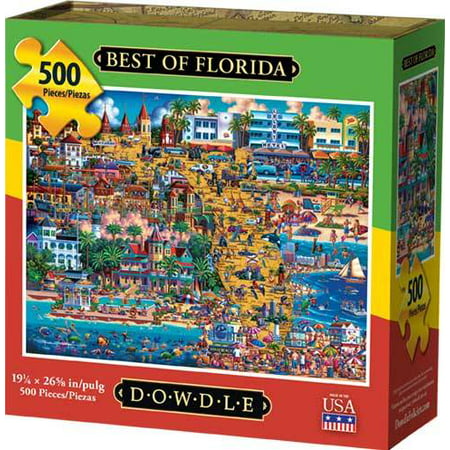 Dowdle Jigsaw Puzzle - Best of Florida - 500 (Mensa 6 Of The Best Puzzles)