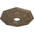 thumbnail image 3 of Ekena Millwork 18"OD x 3 1/2"ID x 1 1/2"P Nottingham Ceiling Medallion (Fits Canopies up to 4 5/8"), Hand-Painted Warm Silver, 3 of 5