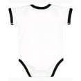 thumbnail image 2 of Rabbit Skins - Baby Rib Infant Bow Tie Bodysuit - Color - White/ Black - Size - 12M, 2 of 2