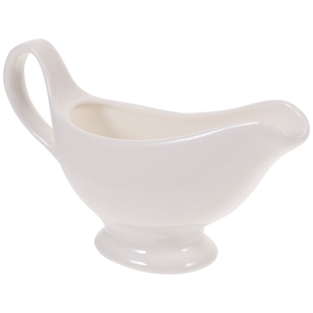Shisuyan 1 Pce Bateau à Sauce en Céramique Simple Pichet à Sauce Tomate Récipient de Rangement pour Assaisonnement Maison