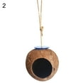 thumbnail image 2 of Yirtree Hanging Coconut Bird House ,Natural Coconut Fiber Shell Bird Nest for Parrot Parakeet Lovebird Finch Canary,Coconut Hide Bird Swing Toys for Hamster,Bird Cage Accessories, 2 of 8