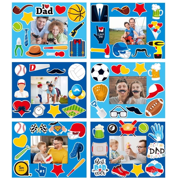 Marco de fotos Craft Kit chiazllta para el Día del Padre para niños, 30 unidades