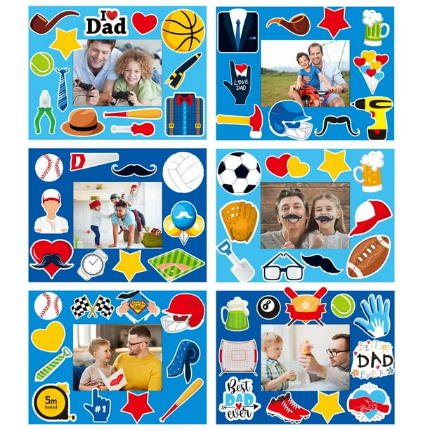 Marco de fotos Craft Kit chiazllta para el Día del Padre para niños, 30 unidades