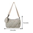 thumbnail image 2 of Bolso bandolera con bordado de diamantes para mujer con monedero Bolso hobo (blanco), 2 of 9