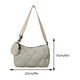 thumbnail image 2 of Bolso Bandolera Kuymtek Con Bordado Diamantes para Mujer Monedero Hobo Blanco, 2 of 9