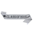 thumbnail image 2 of Ediodpoh Class of 2025 Graduation Sash with I Graduated Text for Graduation Party Decorations and Accessories Gold Foil Silver, 2 of 4