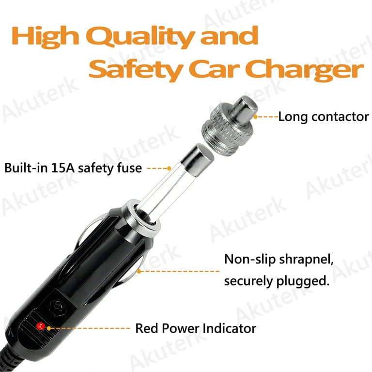 jackery cigarette charger Car Charger Power Adapter for Jackery Portable Power Station Explorer 500  300 290 240 160 1000 880 550 Solar Generator Power Cord