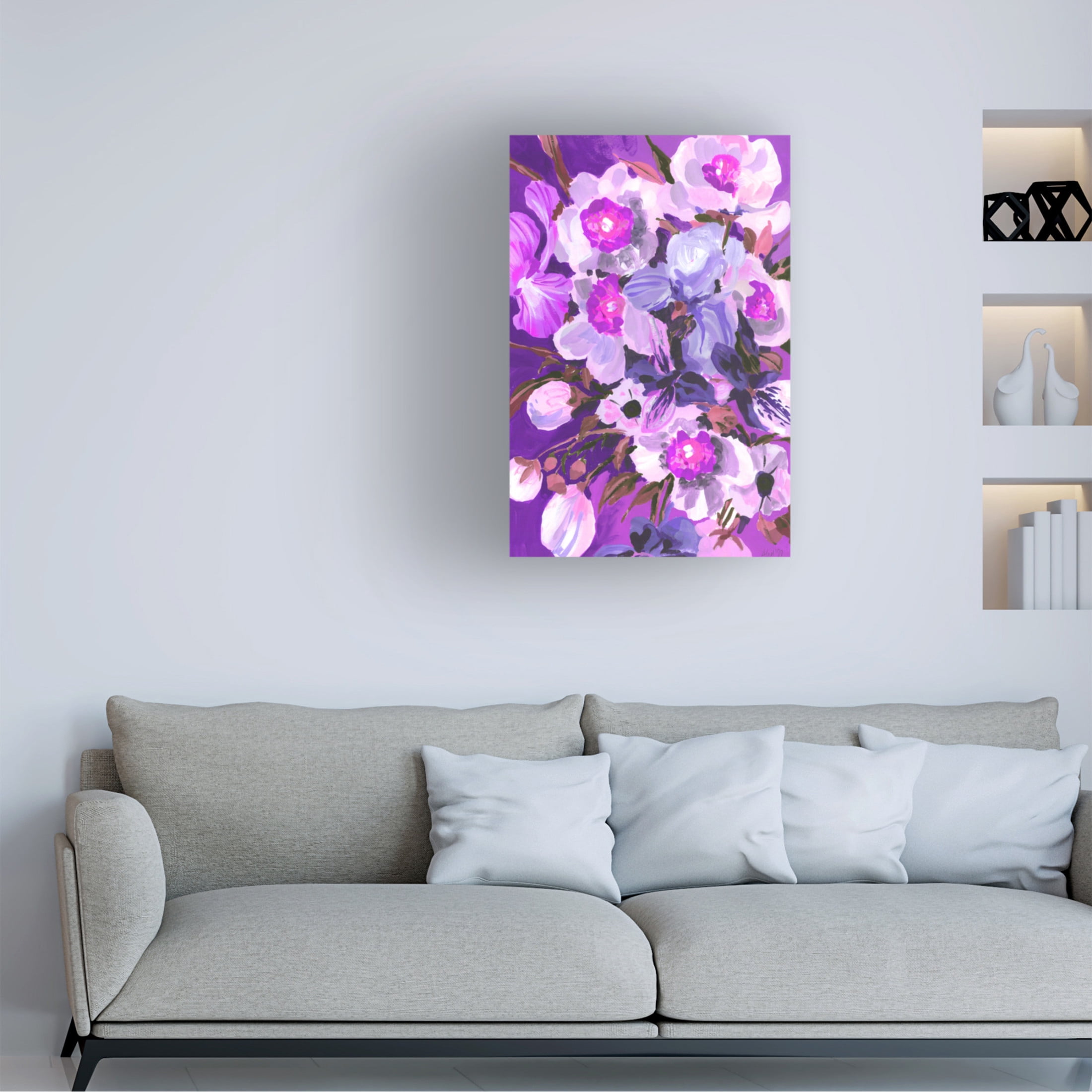 Trademark Fine Art Ania Zwara Purple Orchid Canvas Wall Art