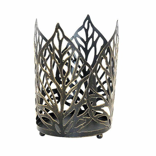 Hojas estilo té luz candelabros Metal clásico hogar escritorio decoración