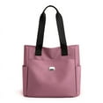 thumbnail image 1 of Bolso Tote de lona para mujer - Bolso mensajero de nylon de gran capacidad con correa al hombro para trabajo y viajes, 1 of 1