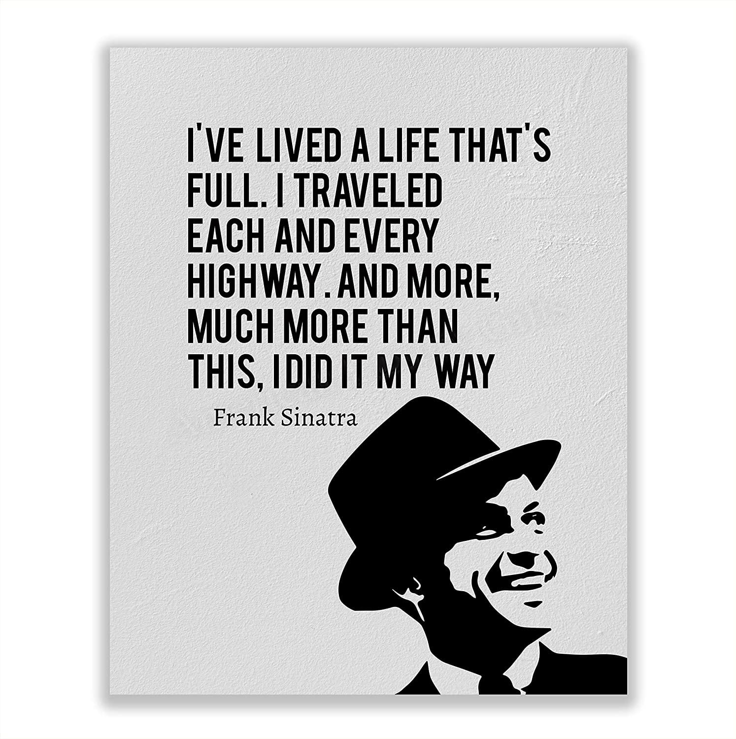 Frank Sinatra I Did It My Way Song Lyric Wall Art 8 X 10 Silhouette Music Poster Print Ready To Frame Vintage Song Lyrics For Home Office Studio Decor Perfect Gift For All Jazz Sinatra Fans Frank Sinatra I Did It My Way Song Lyric Wall Art 8 X 10 Silhouette Music Poster Print Ready To Frame Vintage Song Lyrics For Home Office Studio Decor Perfect Gift For All Jazz Sinatra Fans