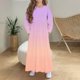 thumbnail image 1 of Cowsor Girls Maxi Dress Long Sleeve Casual Holiday Dress with Pockets, 1 of 6