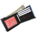 thumbnail image 4 of Men's Genuine Leather Bifold Multi Card ID Center Flap Wallet with Graphics Liberty, 4 of 9