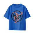 thumbnail image 2 of Marvel Spider-Man Brand New Day Youth Crouching Web Sketch Retro T-Shirt (Royal, XS-XL), 2 of 4