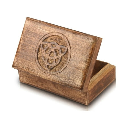 Great Birthday Gift Ideas Handmade Decorative Wooden Jewelry Box Jewelry Organizer Keepsake Box Treasure Chest Trinket Holder Watch Box Storage Box 8 x 5 Inches Anniversary Housewarming Gifts Women
