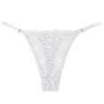 thumbnail image 2 of Bovxnpu Womens Underwear Plus Size Panties, Lace Thongs for Women No Show Thong Underwear, Women's Lace Flowers Embroidered Cotton Crotch Low Waist Thong Underwear M, 2 of 3
