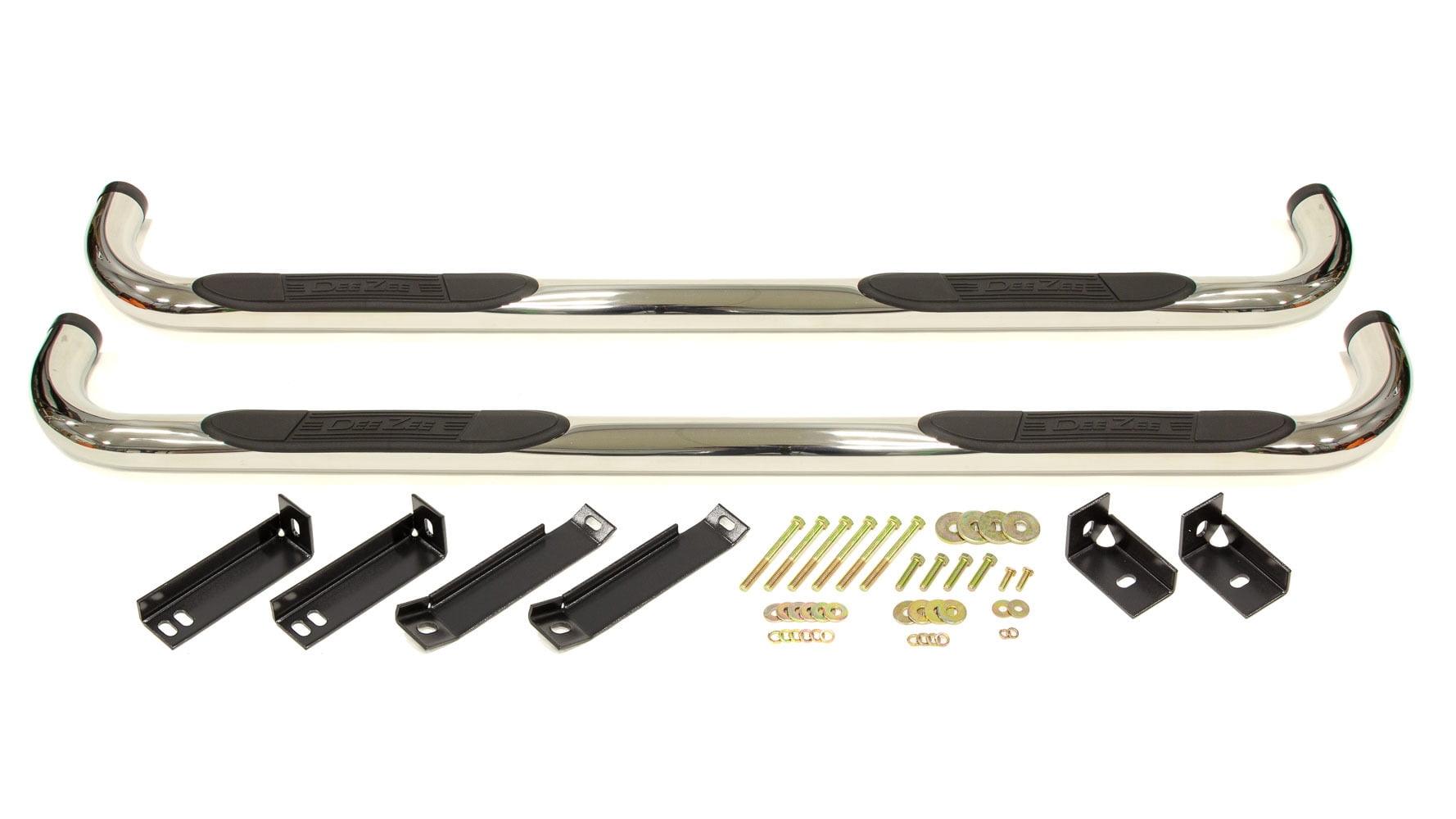 Dee Zee DZ372523 3" Round Stainless Steel Nerf Bars Fits select: 2015-2018 CHEVROLET SILVERADO K1500 LT, 2014 CHEVROLET SILVERADO K1500
