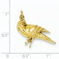 thumbnail image 4 of 14k Yellow Gold Parrot Necklace Charm Pendant Bird, 4 of 8