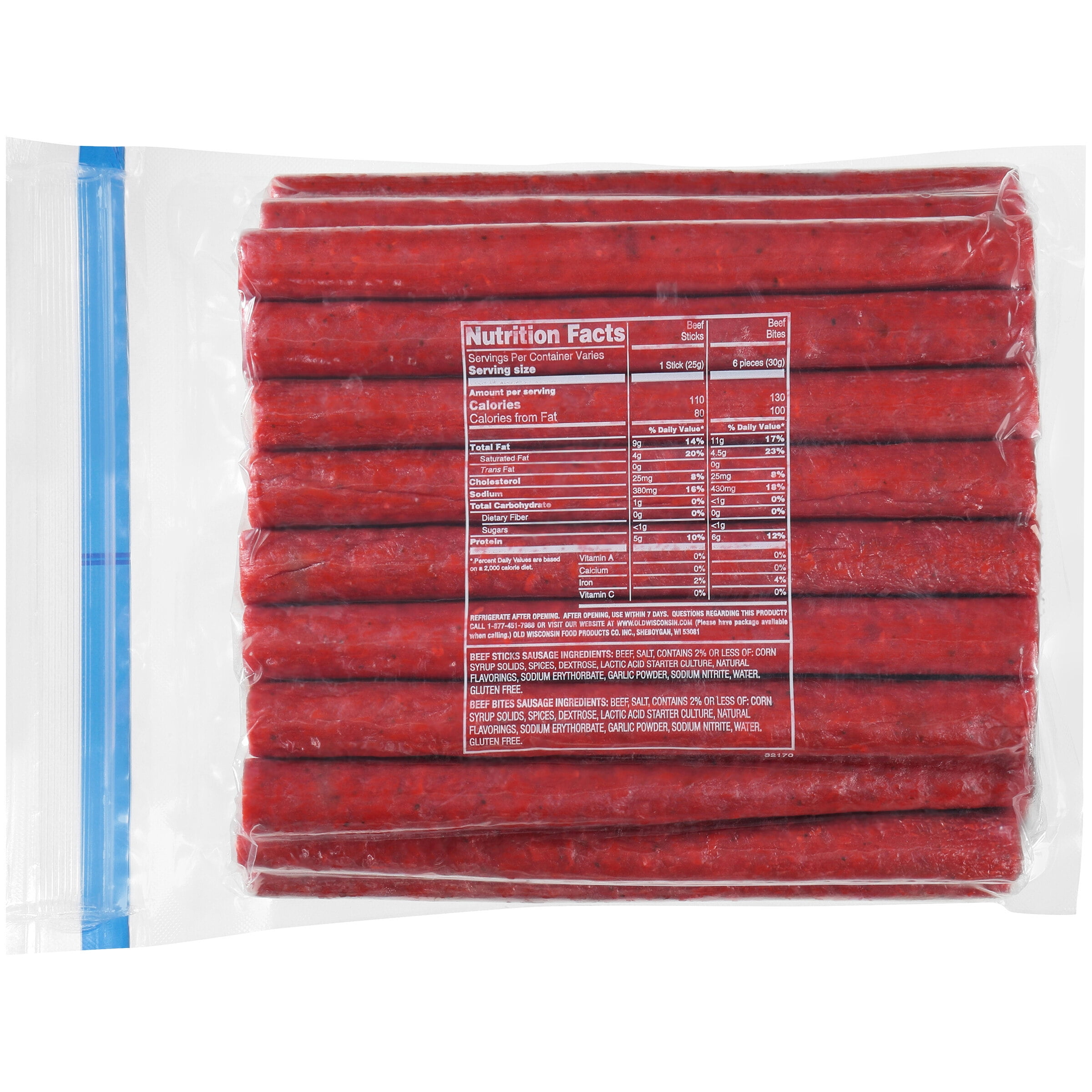 Old Wisconsin® Beef Sausage Snack Sticks 32 oz. Pack