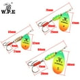 thumbnail image 4 of WPE 1 pieza de señuelo de pesca giratorio 3#/4#/5# 6,8 g/9,5 g/13,4 g, señuelo de pesca con cuchara, señuelo de pesca de metal de latón SwimBaits, señuelo de pesca de lubina y lubina, 4 of 5