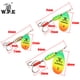thumbnail image 4 of WPE 1 pieza de señuelo de pesca giratorio 3#/4#/5# 6,8 g/9,5 g/13,4 g, señuelo de pesca con cuchara, señuelo de pesca de metal de latón SwimBaits, señuelo de pesca de lubina y lubina, 4 of 5