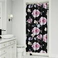 thumbnail image 2 of Waterproof Pioneer Shower Curtain 36x72 Inch Polyester Unique Colorful Floral Shower Curtain for Bathroom Hotel Home Decor with 7 Plastic Hooks, 2 of 5