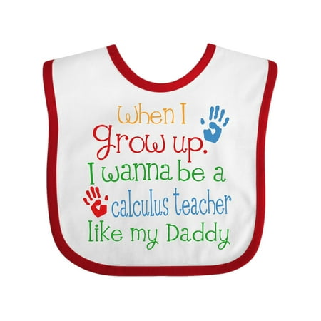 

Inktastic Calculus teacher like Daddy Gift Baby Boy or Baby Girl Bib