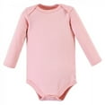 thumbnail image 7 of Hudson Baby Infant Girl Cotton Long-Sleeve Bodysuits, Blush Rose Leopard 5-Pack, 6-9 Months, 7 of 7