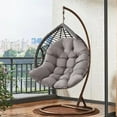 thumbnail image 3 of Cojín de asiento Cojines de Columpio Silla de Columpio colgante Cola Cojín del asiento Gris 80x120cm, 3 of 8